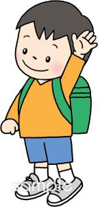 フリーイラスト授業中に手を上げる小学生の女の子パブリックドメインQ：著作権フリー画像素材集