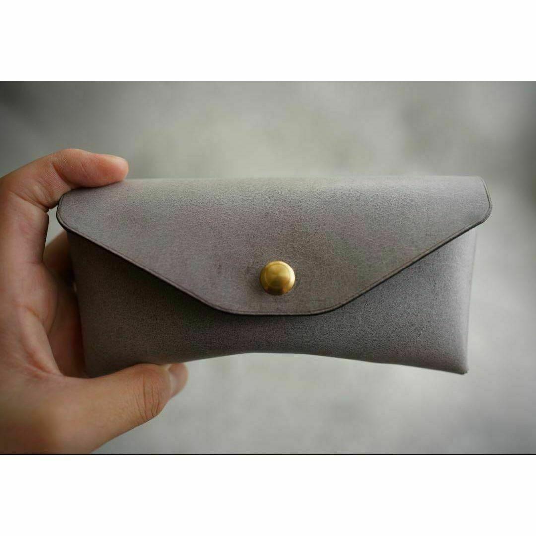 レザークラフト 眼鏡ケースの作り方 裏にも革を貼る - まめの日記