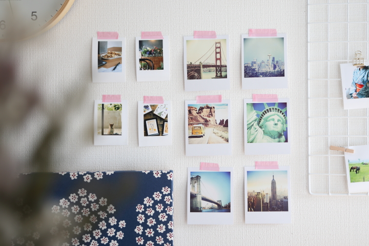 Qoo10閉店セール 7種 チェキ 枠シール フレ : 文具