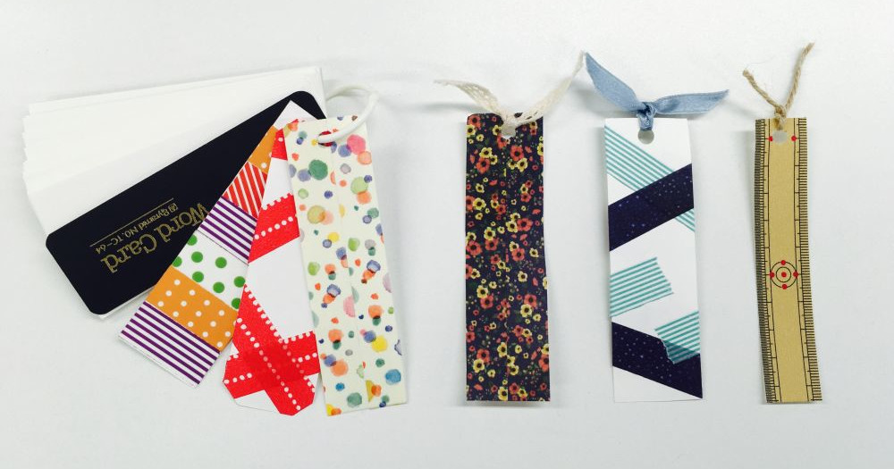 手作り読書グッズ 文学モチーフのマスキングテープでしおり作り