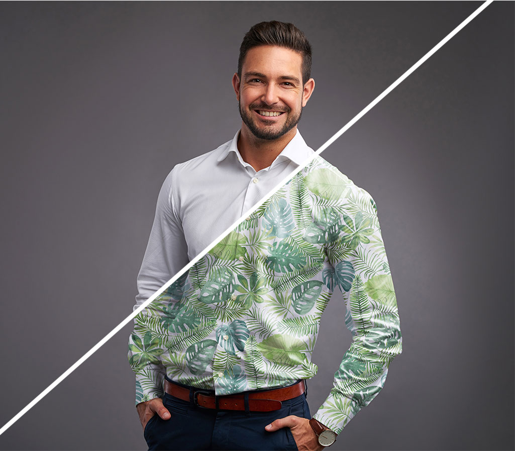 白い服に柄を入れる方法 Photoshopチュートリアル