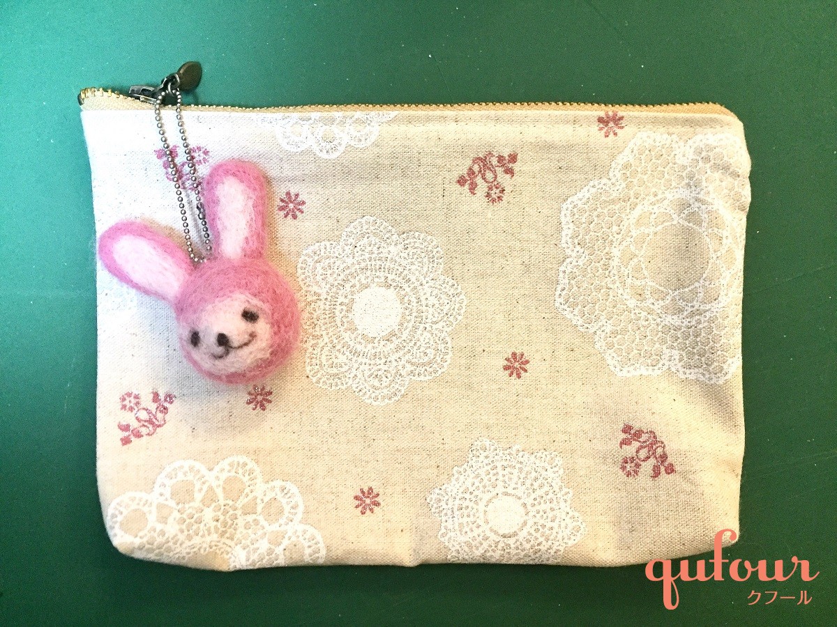 タブ付きファスナーポーチの作り方 裏地＆マチあり │koshirau 拵う こしらう