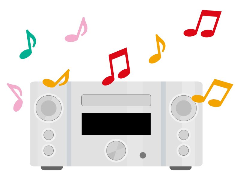 かわいい音符やト音記号イラスト