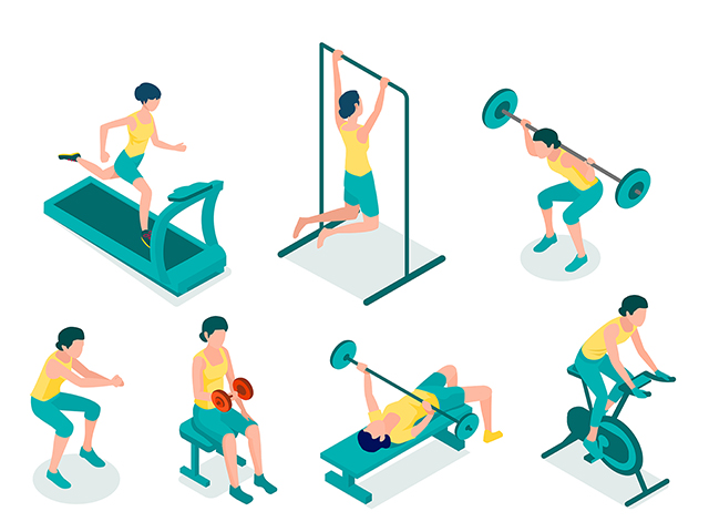 加圧トレーニングのイラストかわいいフリー素材集 いらすとや