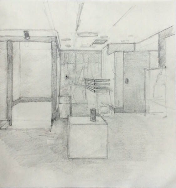 今、美術の授業で、『一点透視図法』の下書きを書いているのですがなかなかアイ- Yahoo!知恵袋