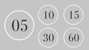 カウントダウンタイマー5秒の動画無料の動画素材サイト「動画AC」
