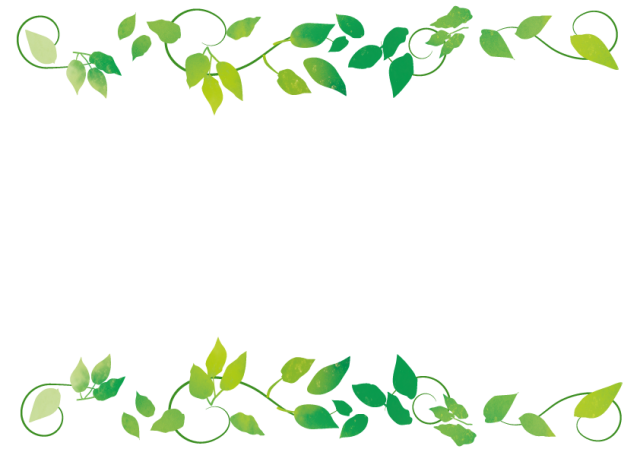 葉っぱや草木のイラスト 壁紙・背景No.057『夏の樹木・透過色』