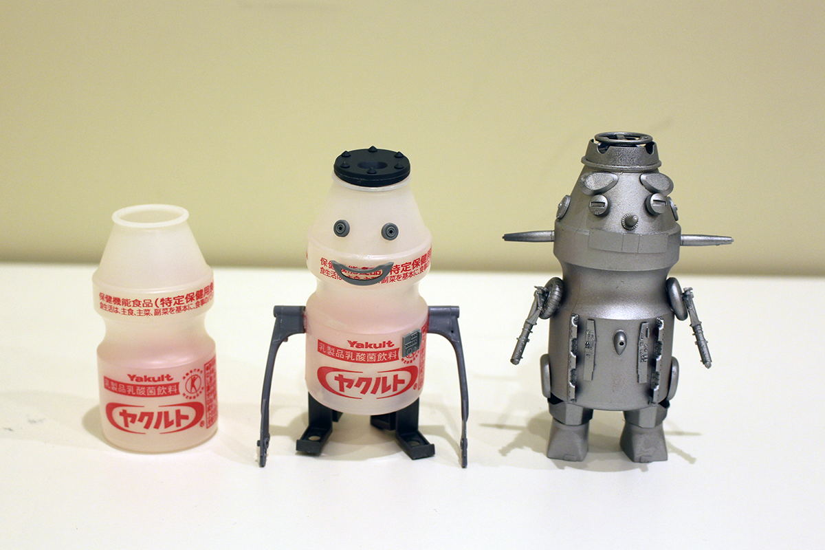 手作り金太郎: ヤクルト容器を使用した可愛い手作り工作の作り方