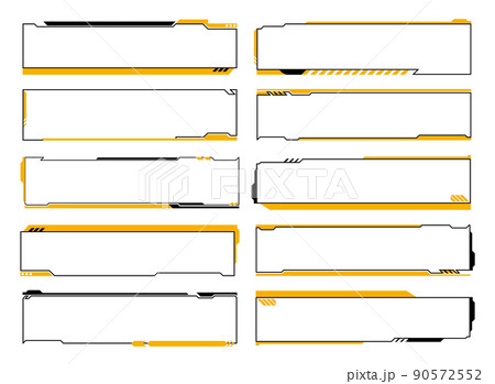 春をイメージしたテロップフレームセット：イラスト無料