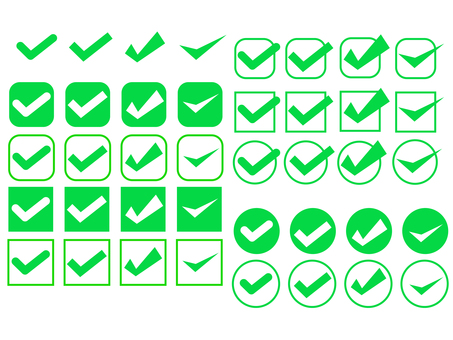 チェックマークアイコン 緑 丸のイラスト素材182255716- イメージマート