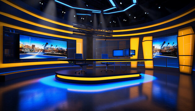 ニュース番組」背景VirtualAsset