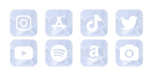 素材配布中 アイコン 水色 アプリアイコン 3SaOGMIMdGMmbGmMDi49iPhone & Android用 by AeroBlue1400WidgetClub