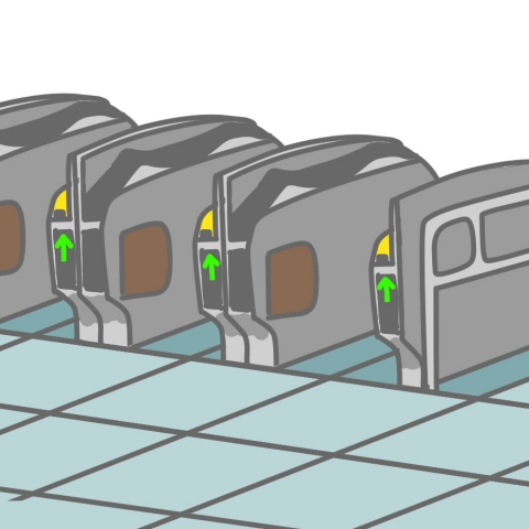 駅の自動改札口 写真素材6295341- フォトライブラリ