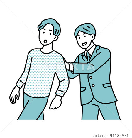 ナースコールを押すイラスト