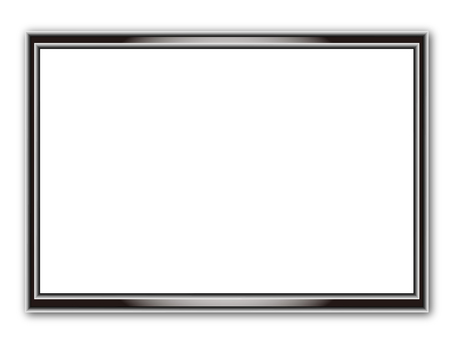 無料イラスト かわいいフリー素材集 フレームぽけっと2本の鉛筆の白黒手書き風フレーム飾り枠イラスト