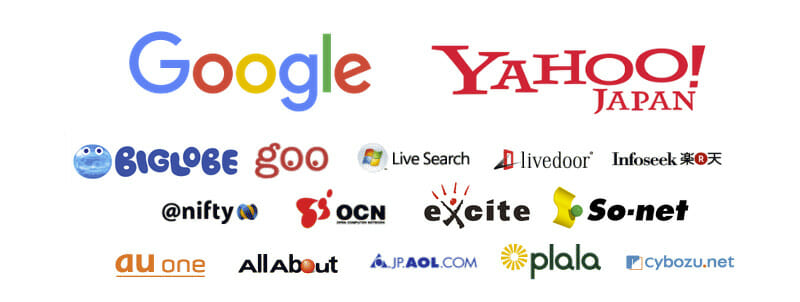 10 アイコンを組み合わせて検索エンジンのウェブ検索マーケティングリサーチPremiumベクトル素材