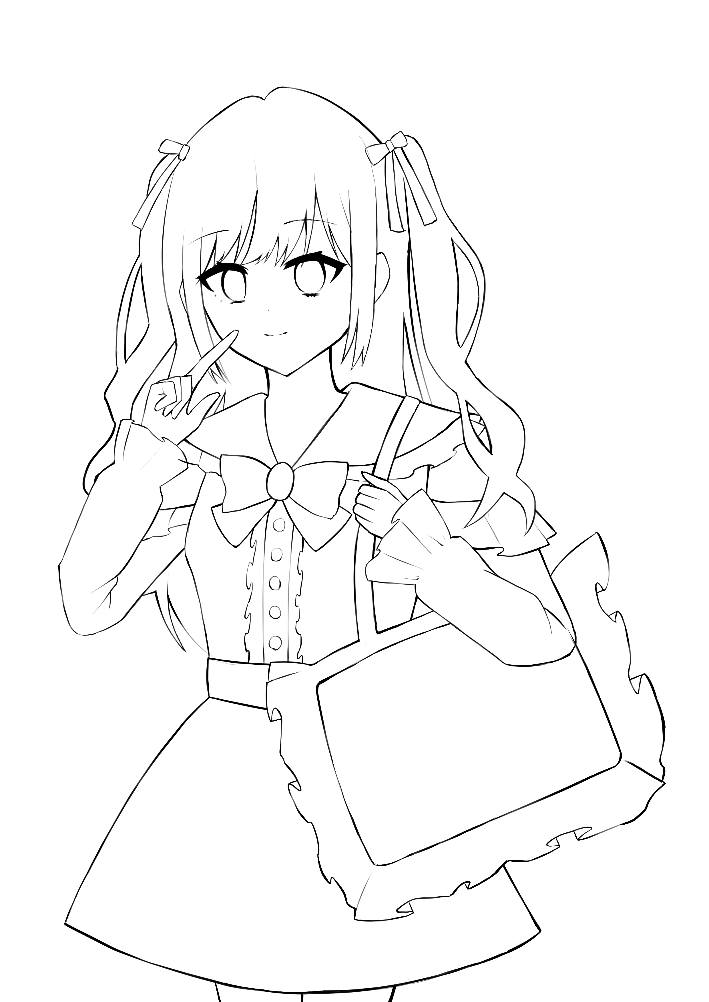 量産型オタク 線画 - ibisPaint