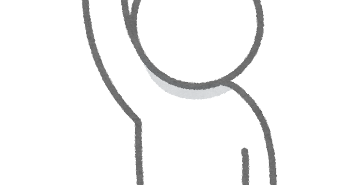 手をあげているイラスト商用可・フリーイラスト素材集ちょうどいいイラスト