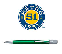 5分でわかる RETROMOTIFスライド式アクションローラーボールペン 樹脂 HD-0082-GI PD Vol.1222モケイパドックレトロモチーフARBallpointPen