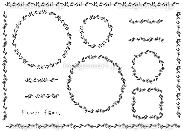 シンプルな飾り罫線のフレームイラスト無料イラスト かわいいフリー素材集 フレームぽけっと