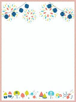 夏のフレーム イラスト素材1421665- フォトライブラリ