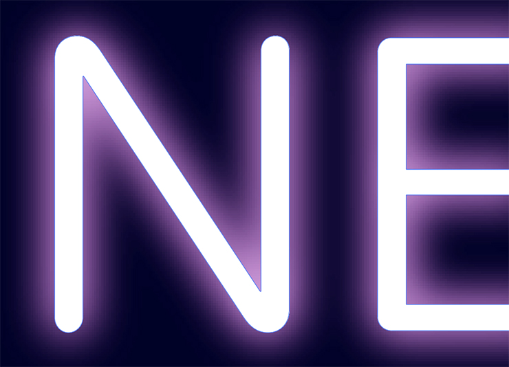 Photoshopのレイヤースタイルで光彩を使って文字を光らせるやり方を解説