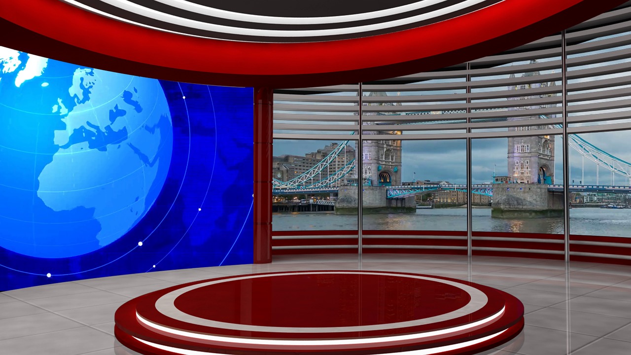 ニュース番組」背景VirtualAsset