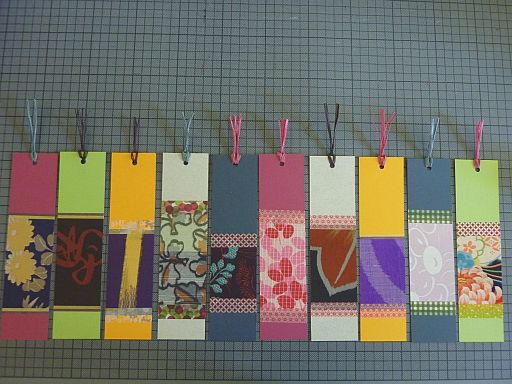 手作り読書グッズ 文学モチーフのマスキングテープでしおり作り