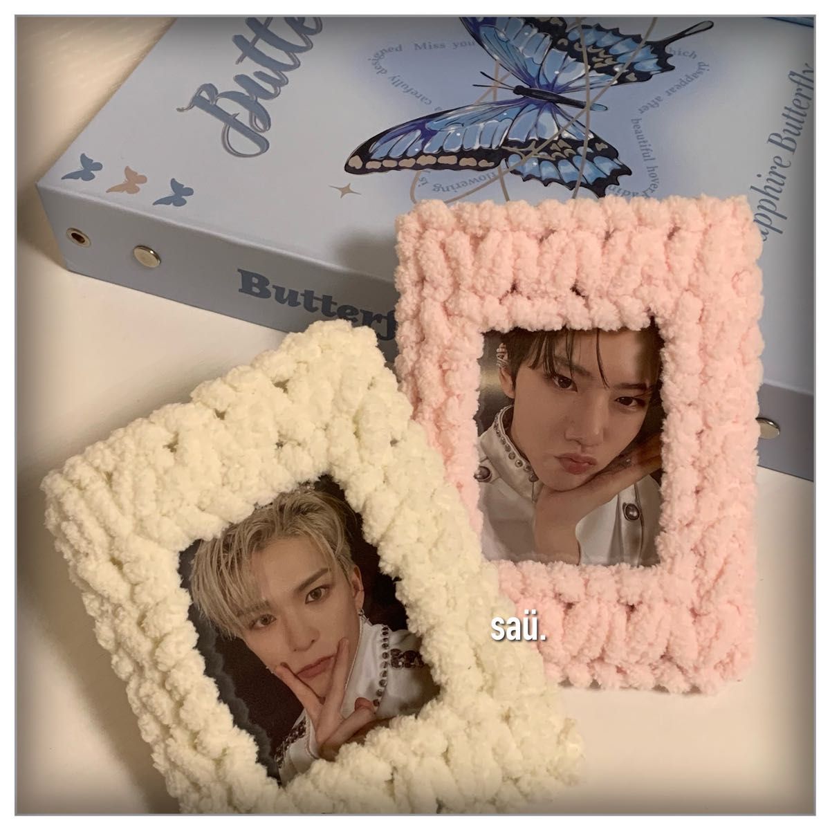 トレカケース カバー 編み物 くま - メルカリ