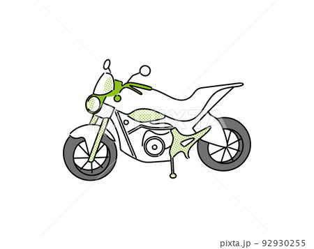 バイク イラスト 手描き