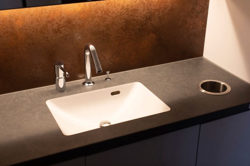 楽天市場 アイカ スマートサニタリーU スマートサニタリー スタイリッシュカウンター 洗面 洗面台 洗面カウンター 造作洗面 造作洗面台 カウンター洗面おしゃれ 新築 リフォーム カウンター天板 コンパクト DIY オーダー洗面 シンプル アイカ工業 打合せしてから