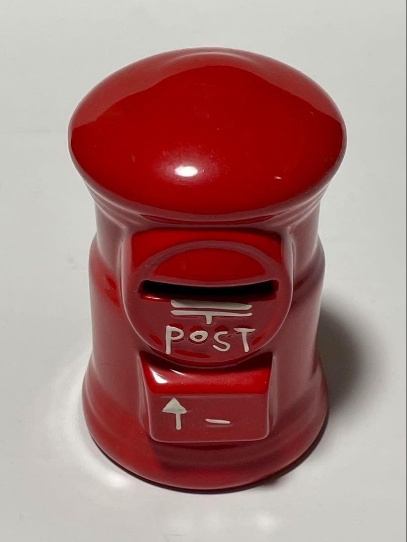アンティーク郵便ポスト 赤 郵便ポストポスト 貯金箱 赤ポスト 郵便局 陶器製 大