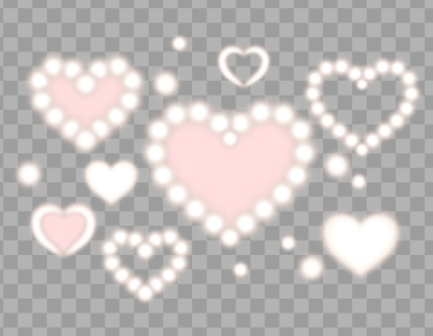 背景 透明 ハート481 無料写真