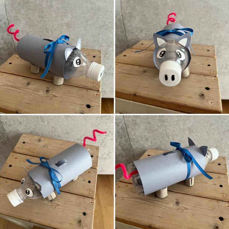 夏休み工作 ペットボトル貯金箱 How to make piggy bank