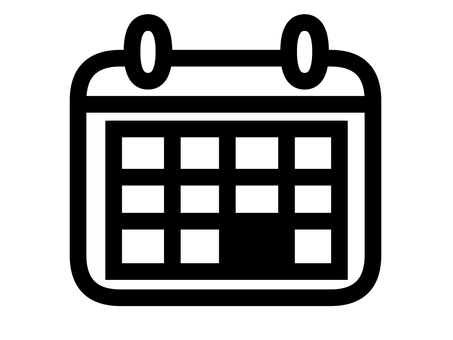 シンプルなアイコンでカレンダーです ネオンのスタイル 光装飾アイコンです 明るい電気シンボル ストックベクター ©fokas.pokas232879978