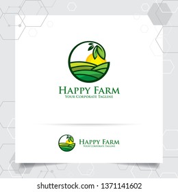 農家・農業ロゴテンプレートでおしゃれな野菜ロゴデザインを無料で作成！Canva