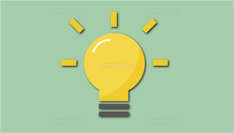 消えた電球イラストのフリー素材イラストイメージ