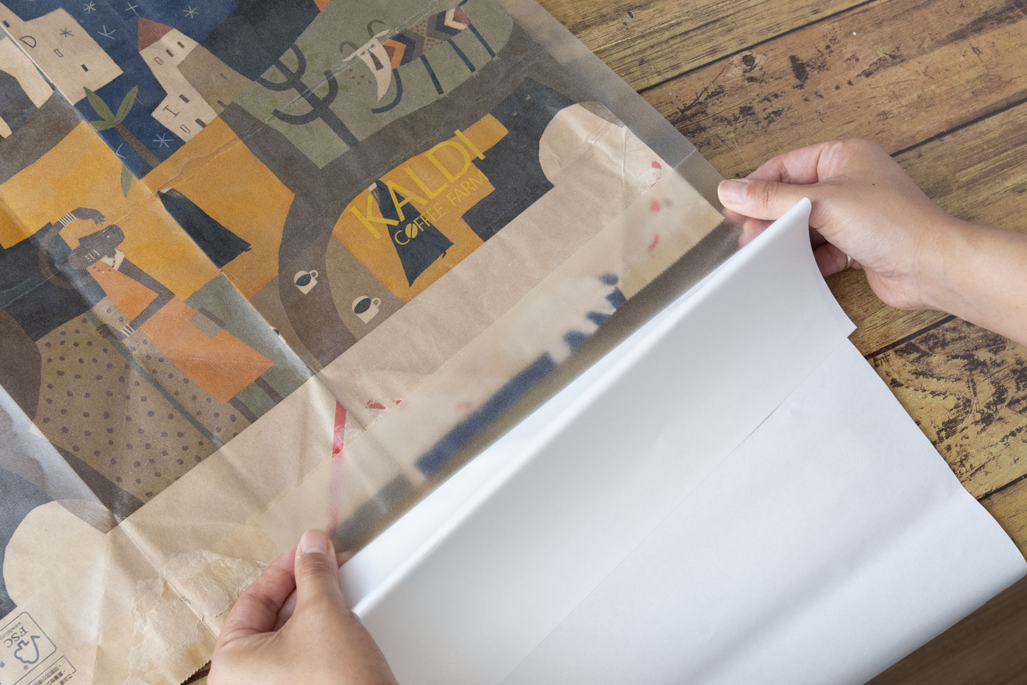 ハンドメイド紙袋リメイクポーチスターバックスキーポーチ小物ポーチスタバフリマアプリ ラクマ