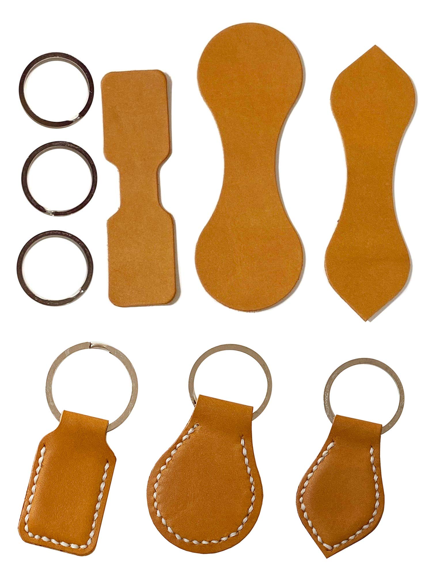 縫わずに簡単！レザーキーケースの作り方レザークラフト初心者DIY