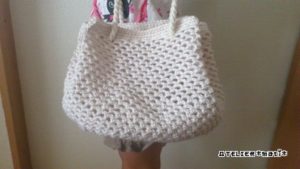マクラメDIY 100均の麻紐で作るマクラメネットバッグ macrame NET BAG