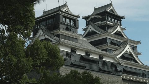 フリー写真桜と震災前の熊本城パブリックドメインQ：著作権フリー画像素材集