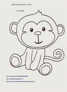 作り方 おさるのジョージ フェルト 型紙TikTok