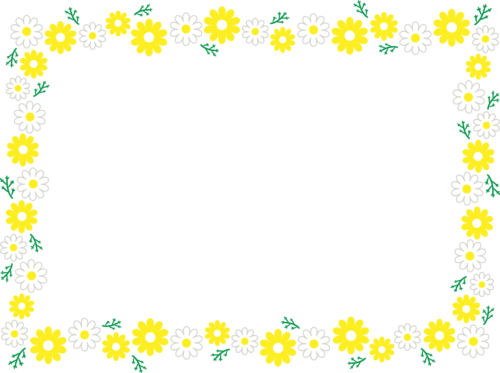 花のイラスト・フリー素材 フレーム枠No.475『レッドリボン・ピンク』