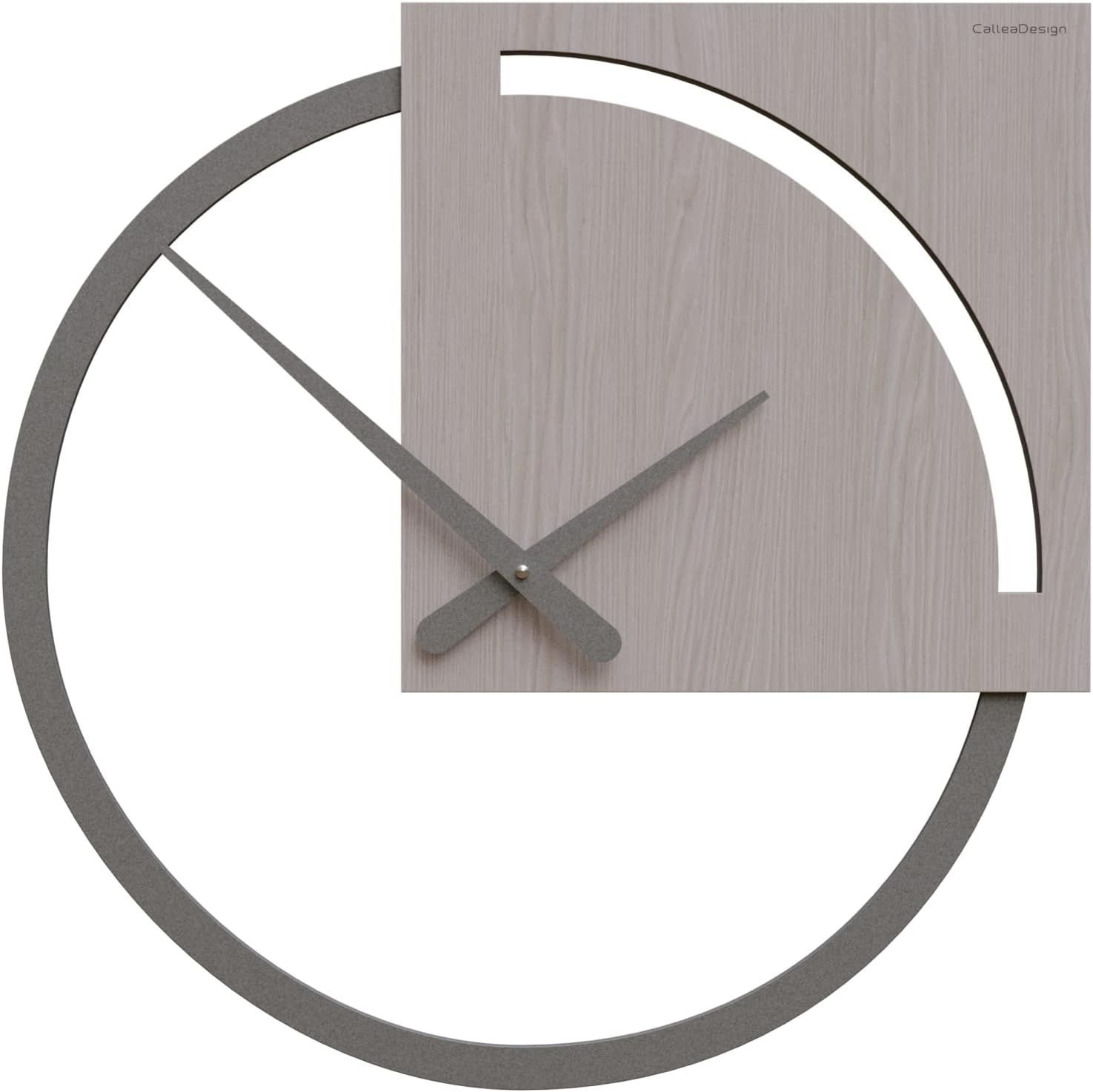 壁掛け時計 DUE95 34x34cmのイタリアンデザイン。カレアデザインによるイタリア製。ファイアリーレッドホーム＆キッチン