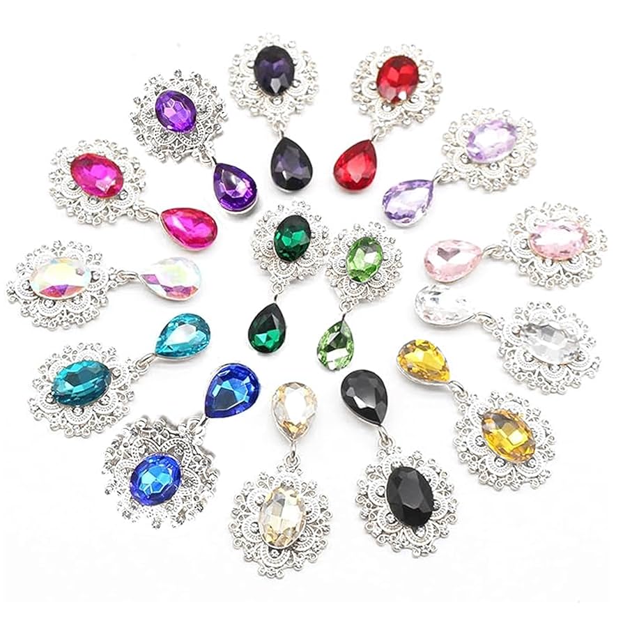 su004r ビジュー パーツ 縫い付け 8mm クリア ガラスストーン 真鍮製 台座付き ロジウム色 18粒+2粒 ラインストーンアクセサリーパーツ うさぎの素材屋さん ハンドメイドパーツ - ミンネ休店＞プロフ記載＞他モールで通常営業♪minne byGMOペパボ国内最大級の