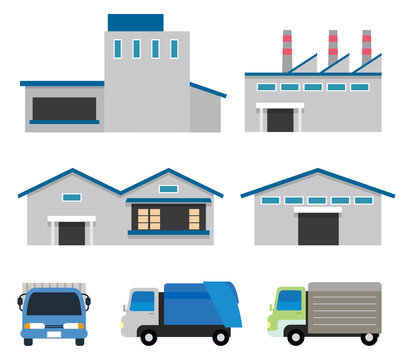 工場汚染水 - 産業イメージ 無料イラスト