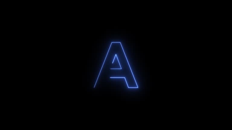 Animated typeface: Logo sting version