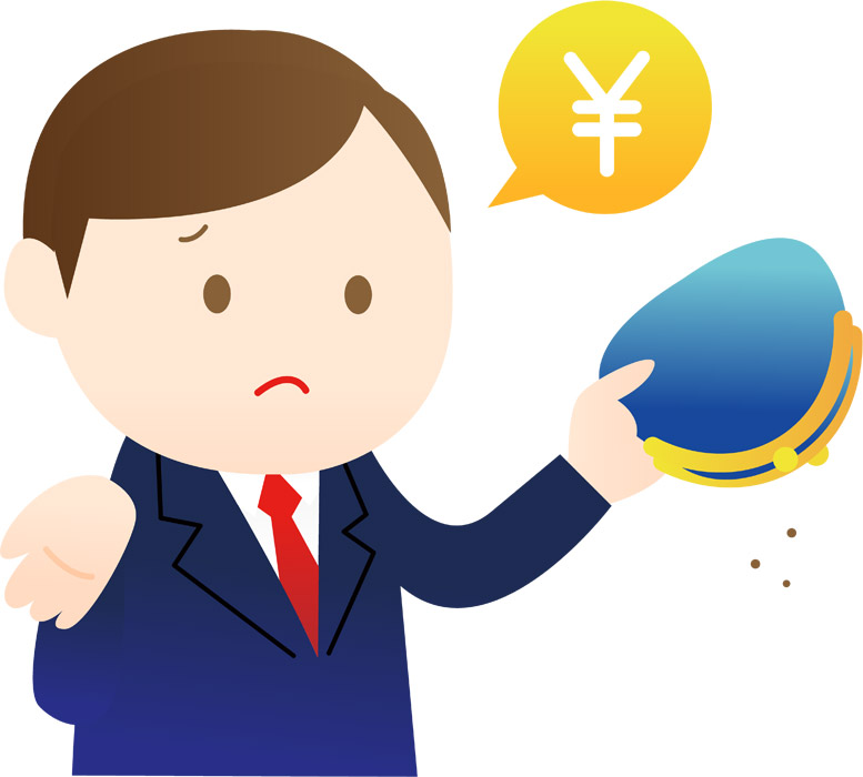 お金の袋とコインのシルエット無料のAi・PNG白黒シルエットイラスト