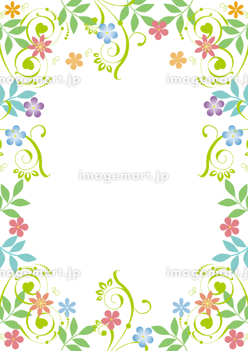 シンプルでおしゃれなエレガント縦長フレーム飾り枠イラスト無料 フリー86587素材Good