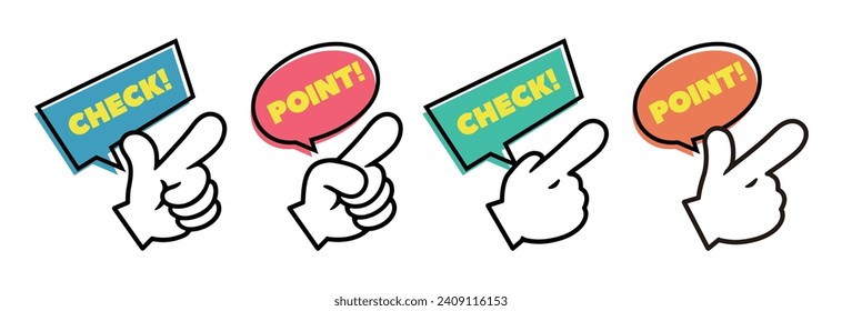 指のワインポイントチェックのイラスト無料のフリー素材 イラストエイト